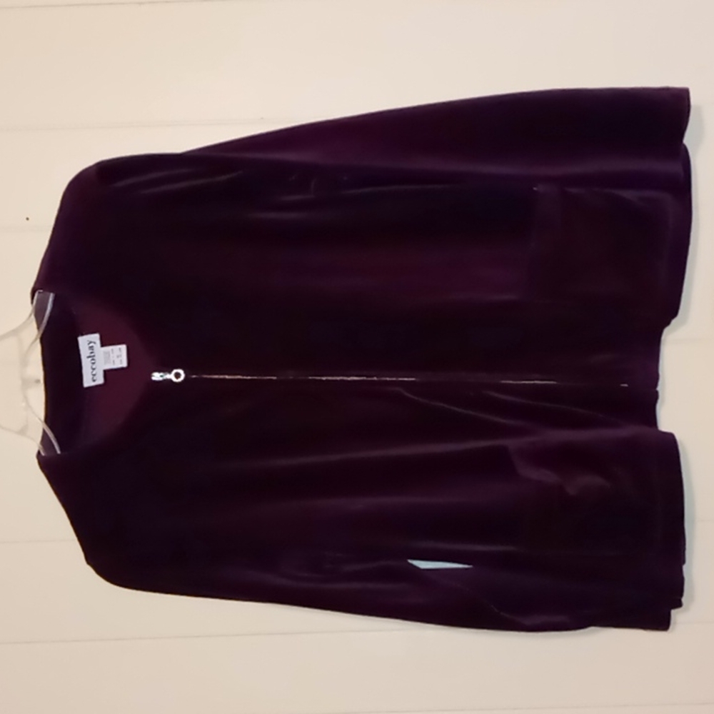 Eccobay Dark Purple Corduroy Type Full Zip Jacket XL